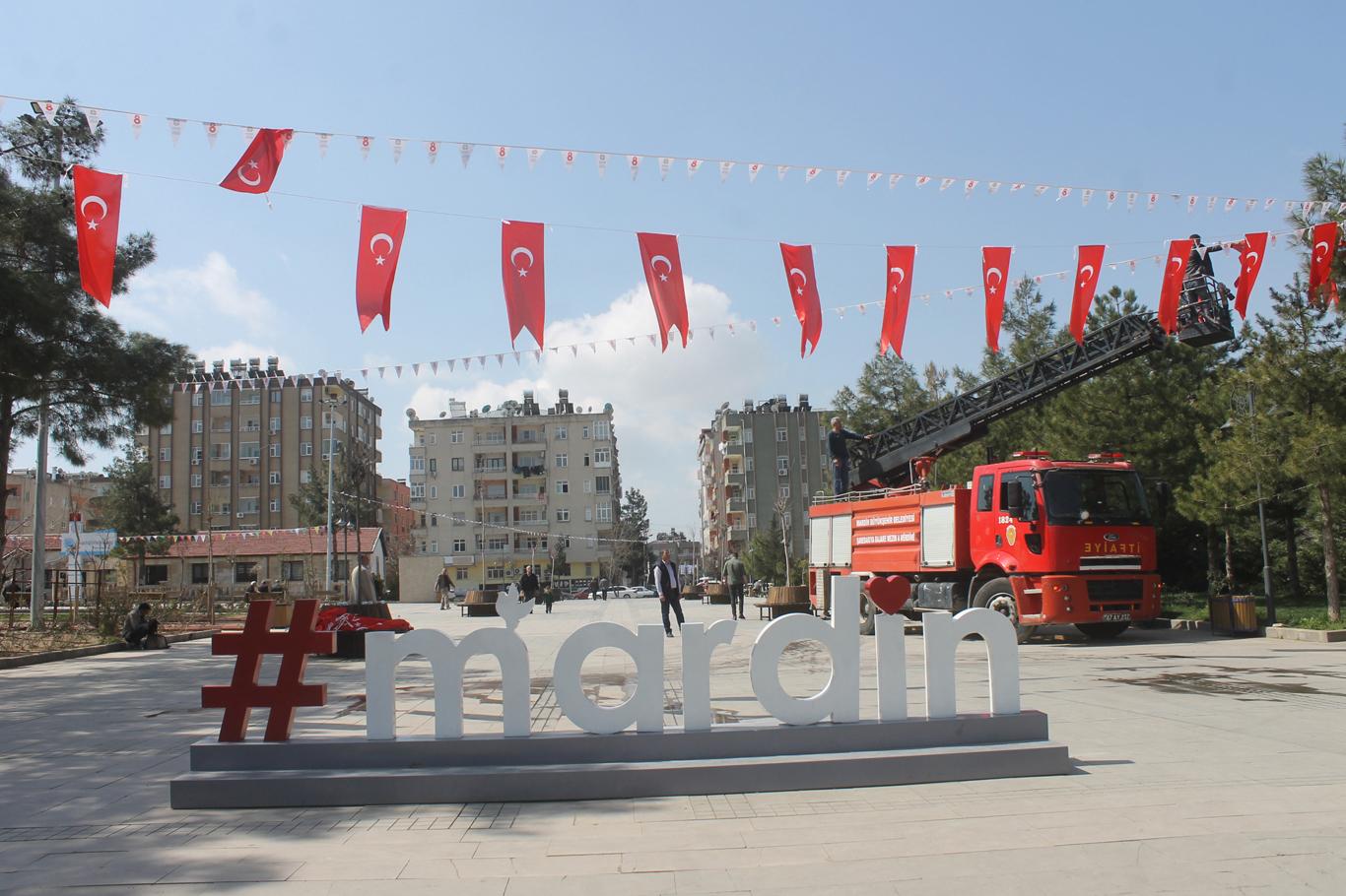 Cumhurbaşkanı mitingi için Mardin'de yoğun güvenlik önlemi Cumhurbaşkanı mitingi için Mardin'de yoğun güvenlik önlemi